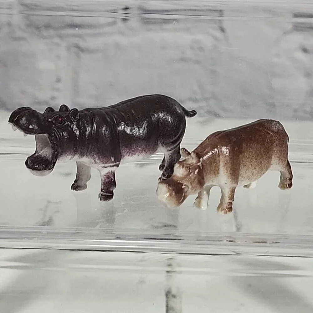 Hippos Hippopotamus Figures Toys Collectibles Lot of‎ 12